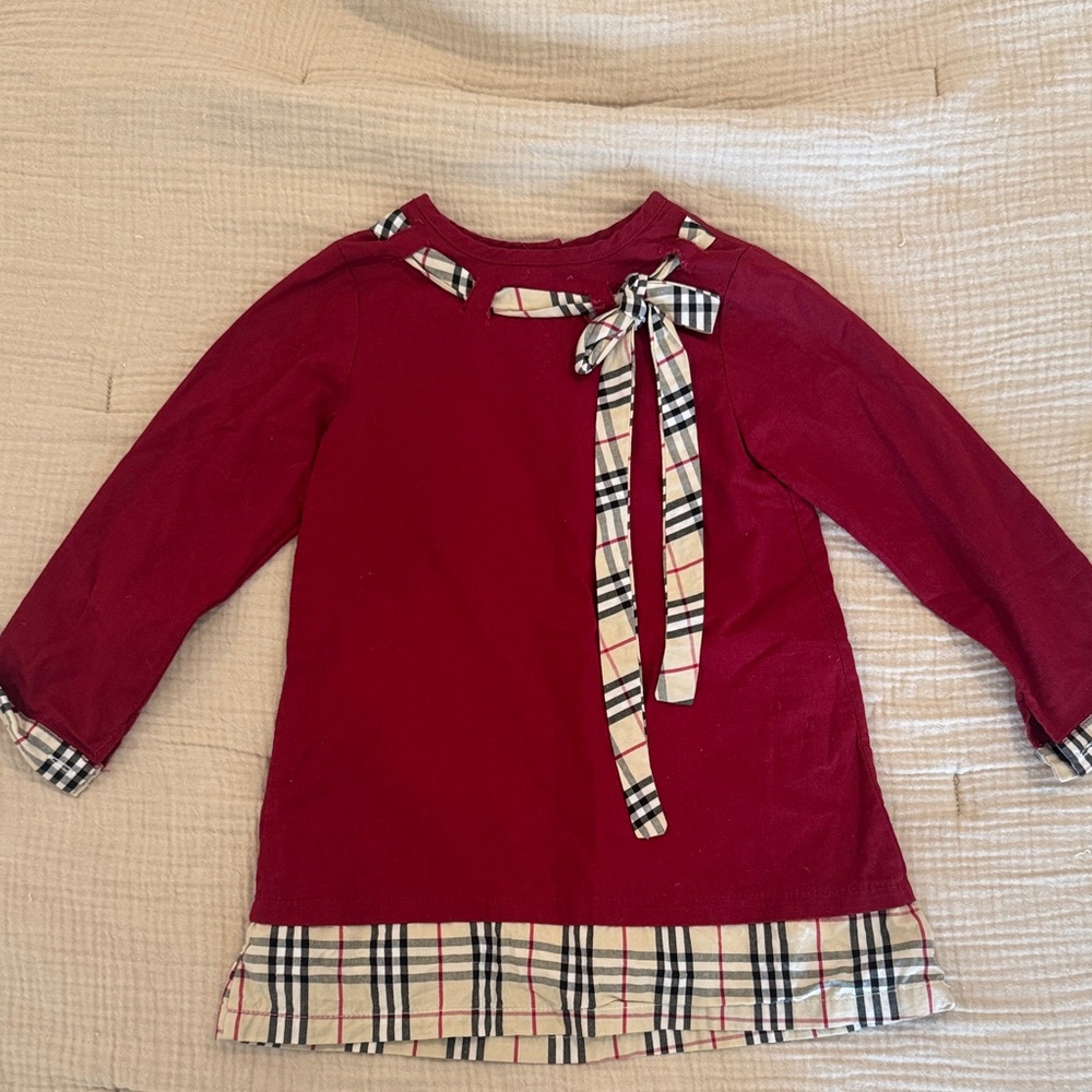 Stylish Red Kids Casual Dress